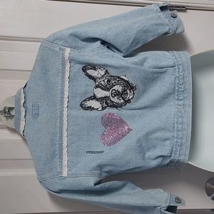 Custom I ❤️ Frenchie Jean Jacket